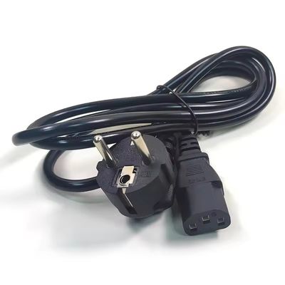 VDE Certified EU Plug Standard Cee7/7 Euro Power Cord 1.5mm With C13 Suitable for Durable Computer