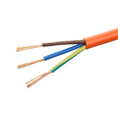 RVV 3 Core 3X0.75mm2 Orange Flexible Power Strip Cord Computer Wiring Electrical Power Cable Sheath PVC Polyvinyl Chloride