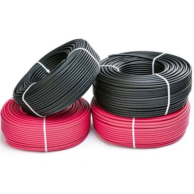 1x4mm2 XLPE Halogen Free Solar DC Power Cable for PV Panels TUV Approved Class 5 Flexible Tinned Copper Length 100M/1roll