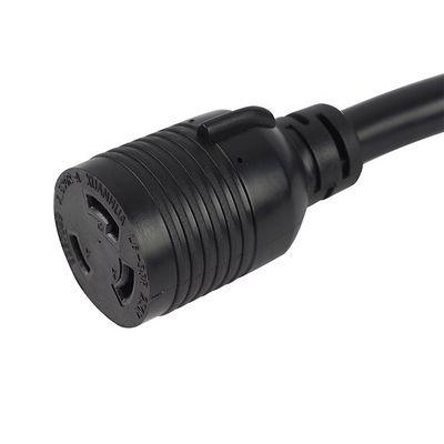 Rated Voltage 250V 30Amp Twist Lock 3 Prong Male Plug to L6-30R 50 Amp 3 Prong Female Receptacle Generator RV Power Cord