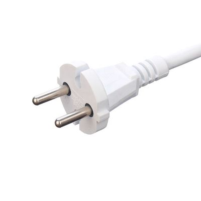 White 2 Pin Home Appliances Power Supply Cord Direct 1.5M Length or Customized VDE 10A Plug Power Cords Extension Cords