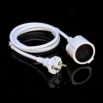 White 2 Pin Home Appliances Power Supply Cord Direct 1.5M Length or Customized VDE 10A Plug Power Cords Extension Cords