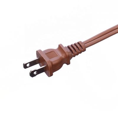 ETL 3 Outlet Brown Multiple Outlets SPT-2 14 Gauge 6FT 12FT 2 Prong Extension Cord Power Strip with Safety Cap Cover