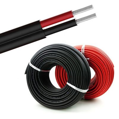 4mm2 Single Core or Double Core XLPO Insulation Copper DC Solar Cable for PV System in Red or Black