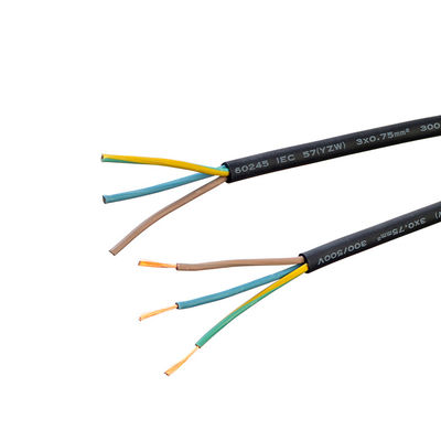 LOW VOLTAGE KC/ VDE Certificated H05rr f 3x0. 75 mm Sq Flexible Rubber Wire Welding Cable Fire-resistant Safety Power Cord