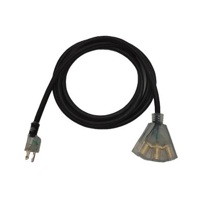 ETL Listed 16/3 SJTW 3-Wire Grounded 1 to 3 Indoor/Outdoor Extension Cord 15/25/50 FT for Safety Light Using Home Appliance