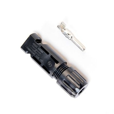 Tuv Heavy Duty Safe Solar Pv Male and Female Dc Power Solar Cable Connector Socket With Fuse for DC Solar Extension Cable Usage