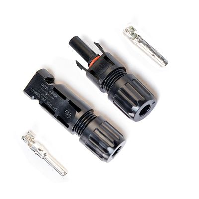 Tuv Heavy Duty Safe Solar Pv Male and Female Dc Power Solar Cable Connector Socket With Fuse for DC Solar Extension Cable Usage