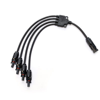 XLPO Insulation 10awg 6mm 1 to 4 Y Type H1z2z2-k Solar Panel Extension Cable 12awg for Sustainable Solar Solutions
