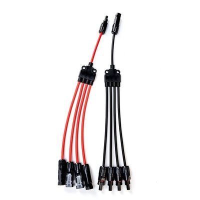 XLPO Insulation 10awg 6mm 1 to 4 Y Type H1z2z2-k Solar Panel Extension Cable 12awg for Sustainable Solar Solutions