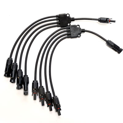XLPO Insulation 10awg 6mm 1 to 4 Y Type H1z2z2-k Solar Panel Extension Cable 12awg for Sustainable Solar Solutions