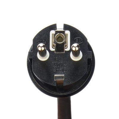 Certified DIN VDE 0620/EN 50075 1990 Insulated Rubber Cable Euro 16A 3 Pin Plug H07rn f for Solar PV1-f Cable 4mm2 6mm2