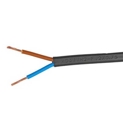 VDE Standard Kema Keur H03vvh2 f Electrical Wires PVC Jacket Flexible Bare Copper Cable