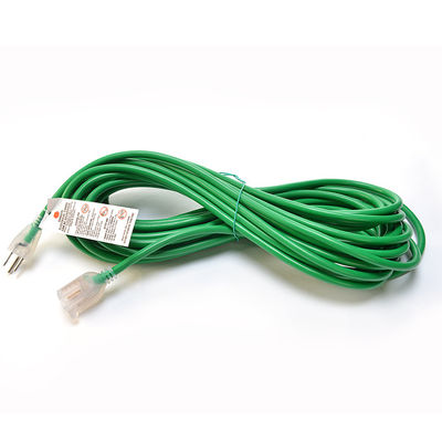 12/3 Waterproof Heavy Duty ETL 50 ft Extension Cord with Lighted Indicator End 12 Gauge 3 Prong Cold-Resistant Outdoor