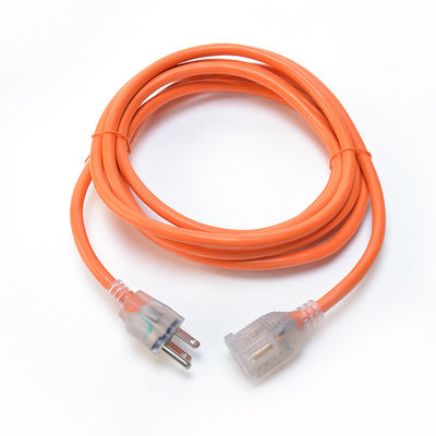 12 Gauge 3 Prong Cold-Resistant 15Amp 1875W SJTW 12/3 Outdoor Extension Cord 100 ft Waterproof Heavy Duty Lighted Indicator