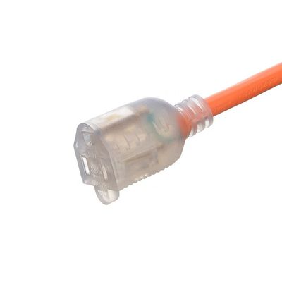 50 Feet 3X12AWG SJTW Heavy Duty Yellow 3 Prong Extension Cable 15 AMP Outdoor Power Cord for Garden and Major Appliances
