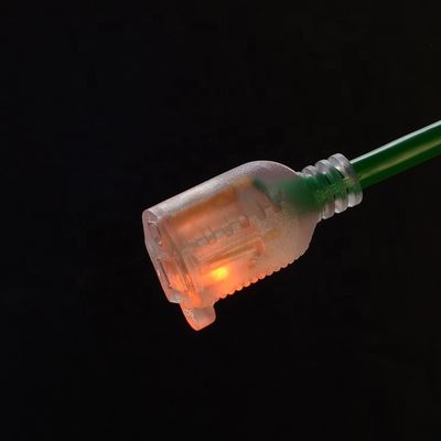 3X8/10/12/14/16AWG Rated Voltage 125V NEMA Female Light End ETL Certified American 3-Core Extension Cord Outdoor Copper Power Cable