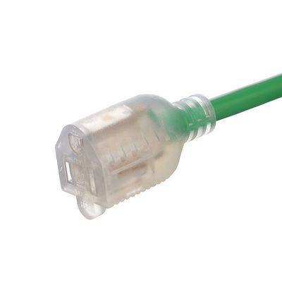 3X8/10/12/14/16AWG Rated Voltage 125V NEMA Female Light End ETL Certified American 3-Core Extension Cord Outdoor Copper Power Cable