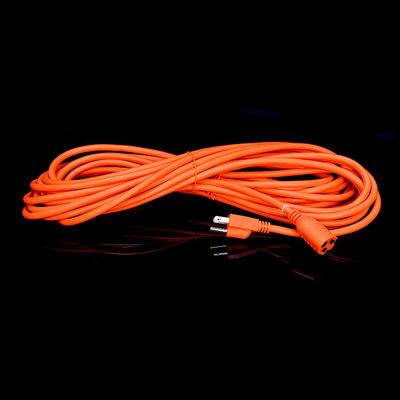 End Type / 15ft Heavy Duty Power Cord In 3 Prong16 SJTW AWG On Outdoor Belllights With Nema-15 Orange Plug For Extension cords