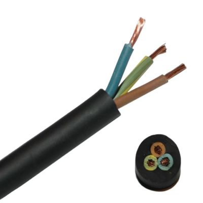 450/750v Rated Voltage Rubber Sheath Copper Household Wire Cable H07rn f 2x1 5 Conductor Material in Custom Colors