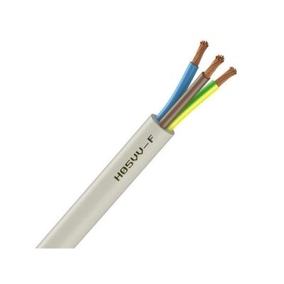 Insulation PVC Insulation Control Cable H05vv f 3g1 0 Stranded Bare Copper Ground Wire for Low Voltage in Building House