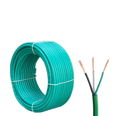 300/500V H05VV F 3G0.75mm2 3 Cores Stranded Bare Copper Ground Wire PVC Insulation Power Cable for Construction Projects